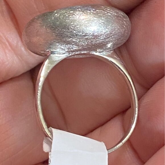 Ring Size 8 Sterling Silver 925 Women Modern Design - Picture 3 of 6